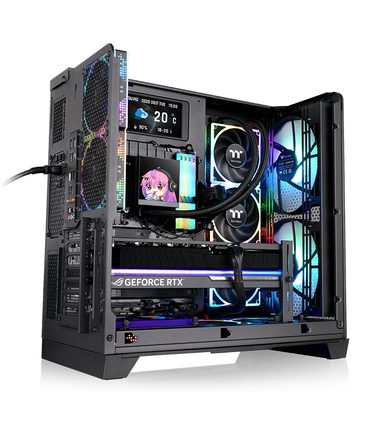 The Tower 250 Mint Strawberry Mini Tower Chassis with cooling support